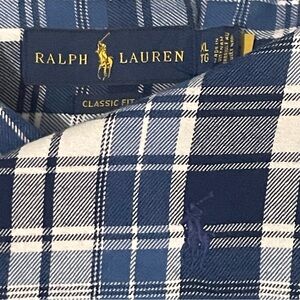 Polo Ralph Lauren Mens XL Classic Fit Long Sleeve Button Performance Shirt Plaid